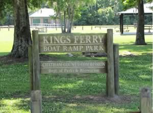 kings ferry park boat ramp sign